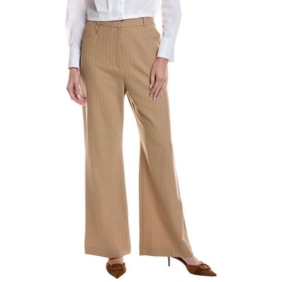 Maje WomensWool-Blend Trouser Tan